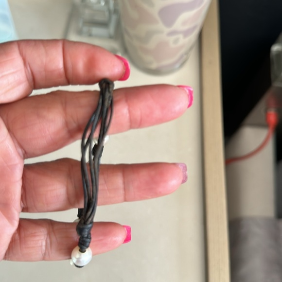 Bracelet Tous real Perl and leather normal wear - Picture 3 of 4